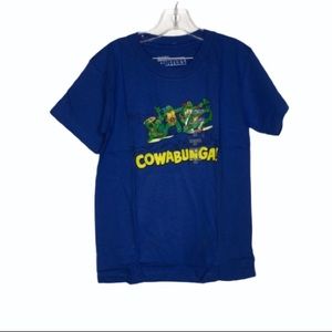 TMNT Blue Cowabunga T-Shirt Medium 5/6 NEW